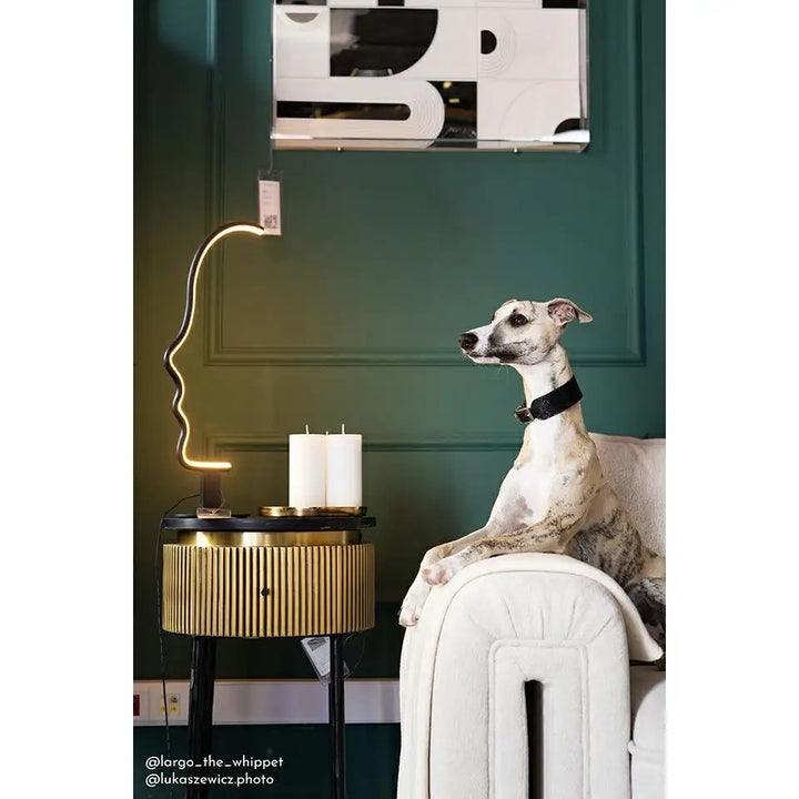 Bordslampa - FACE TABLE, svart - produktbild av Bordslampor från King Home | Arvande