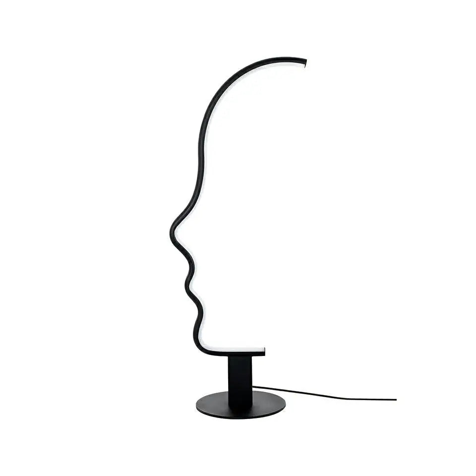 Bordslampa - FACE TABLE, svart - produktbild av Bordslampor från King Home | Arvande