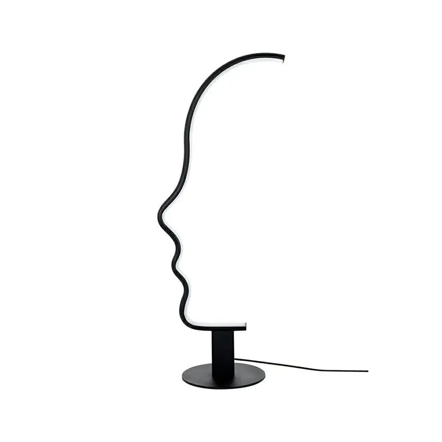 Bordslampa - FACE TABLE, svart - produktbild av Bordslampor från King Home | Arvande