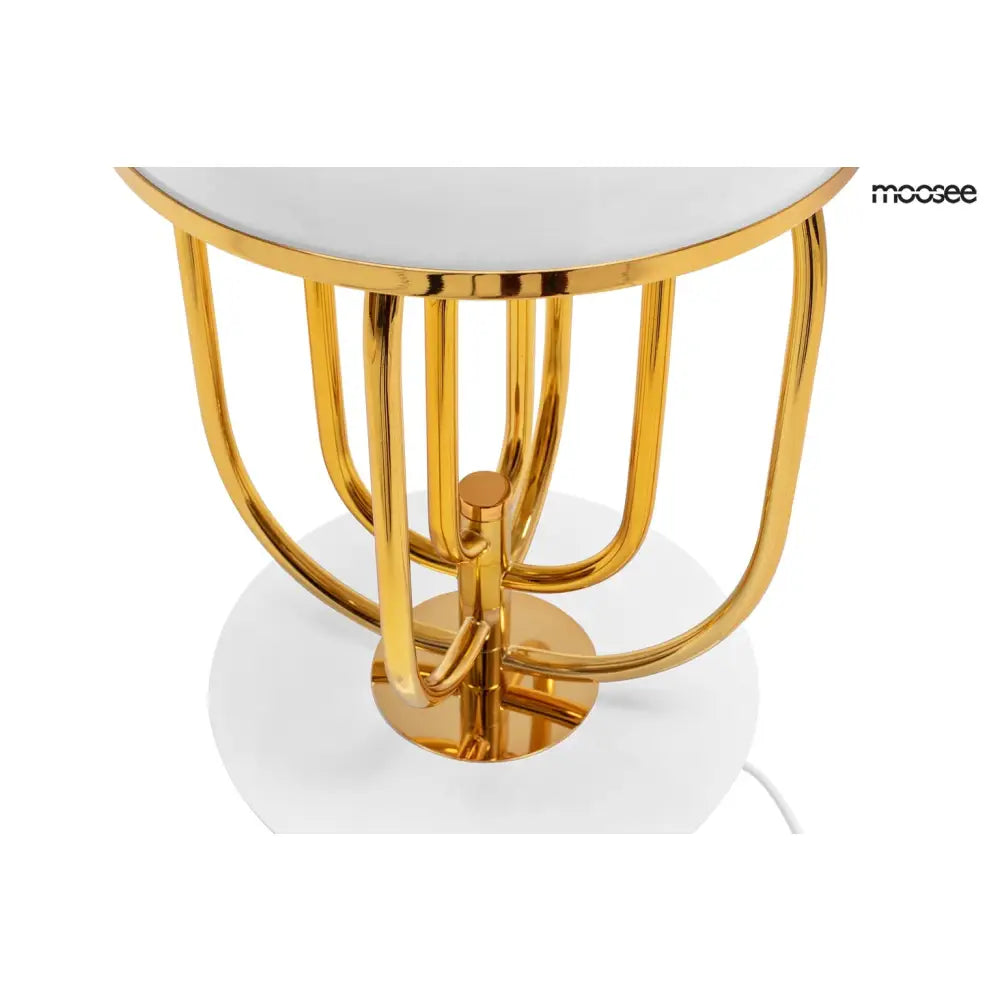 Bordslampa MOOSEE - BOTTEGA, vit/guld – produktbild av Bordslampor från Moosee | Arvande