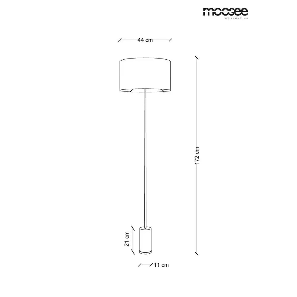 Golvlampa MOOSEE - SANTORINI, guld - produktbild av Golvlampor från Moosee | Arvande