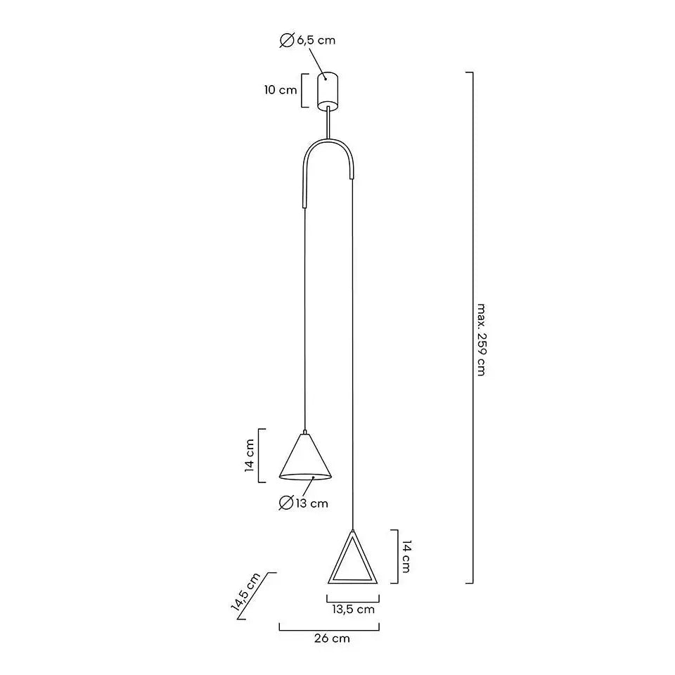 Taklampa MOOSEE - ACUSTICA, guld - produktbild av Taklampor från Moosee | Arvande