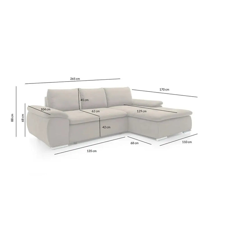 Bäddsoffa - BILBAO, valbart tyg & färg (grupp 2) - produktbild av Special order items från King Home | Arvande