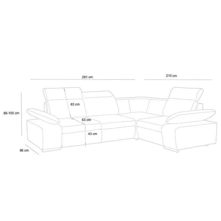 Bäddsoffa - CONTINENTAL S, valbart tyg & färg (grupp 1) – produktbild av Special order items från King Home | Arvande