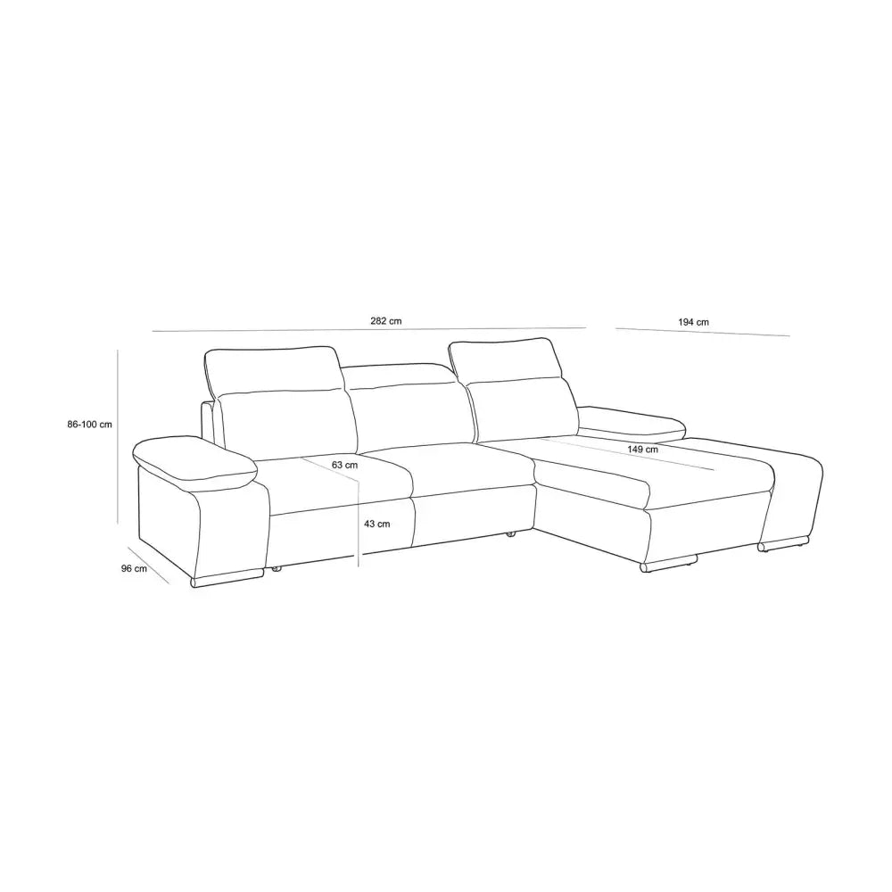 Bäddsoffa - CONTINENTAL, valbart tyg & färg (grupp 2) - produktbild av Special order items från King Home | Arvande
