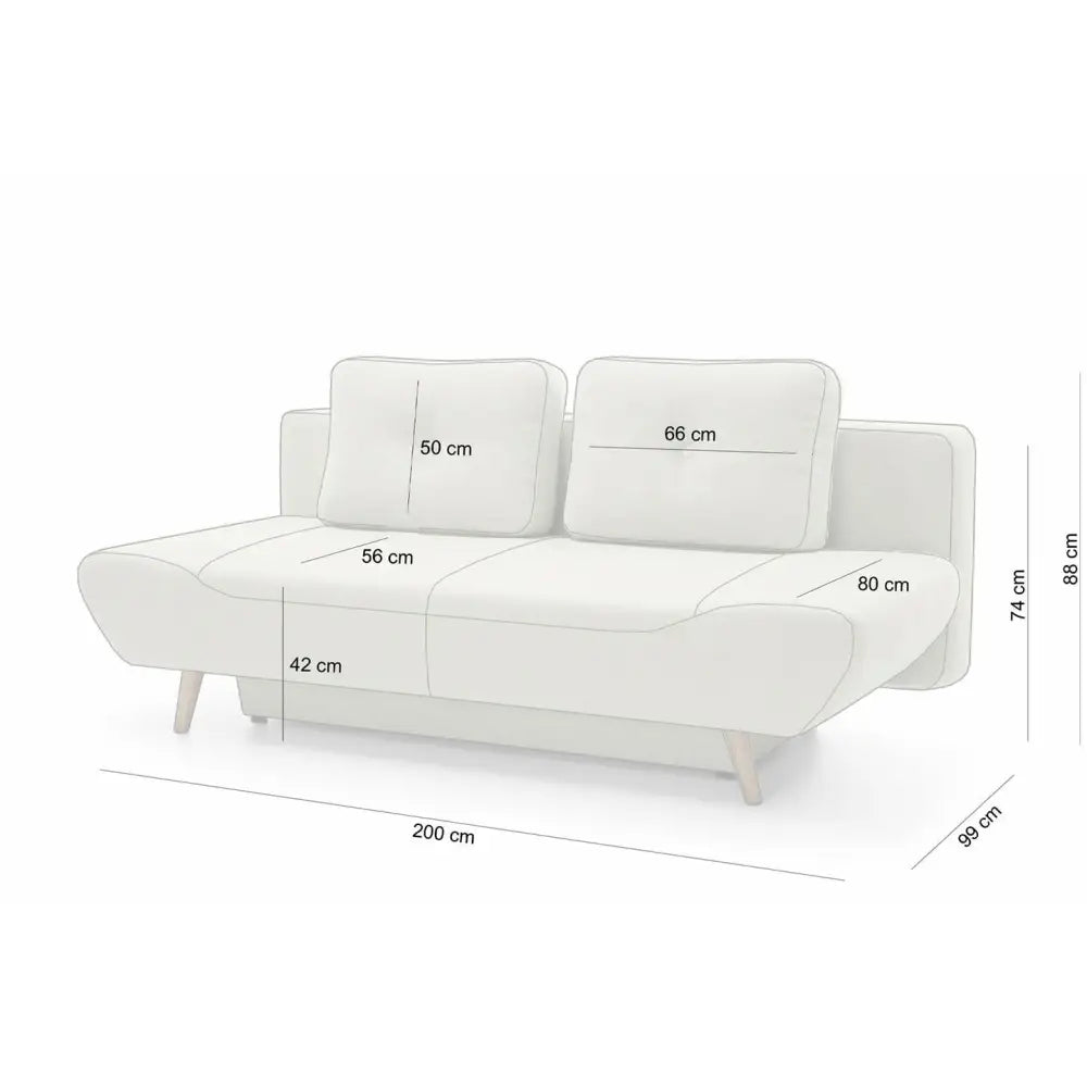 Bäddsoffa - DORIAN, valbart tyg & färg (grupp 1) - produktbild av Special order items från King Home | Arvande