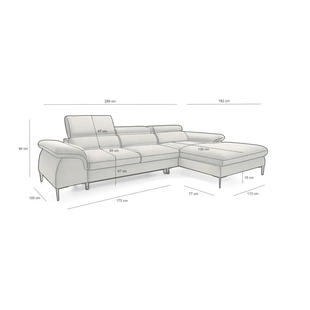 Bäddsoffa - EDIE MEDIUM, valbart tyg & färg (grupp 2) - produktbild av Special order items från King Home | Arvande