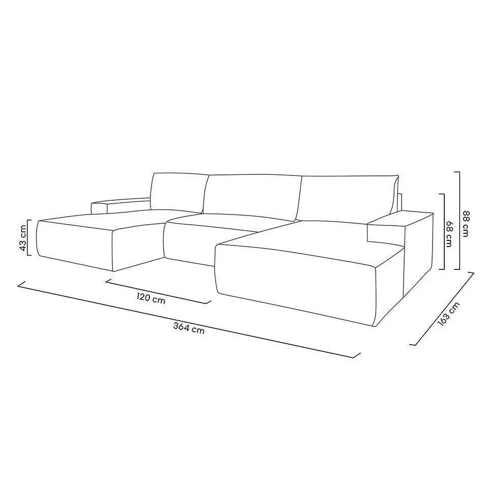 Bäddsoffa - PILLOW C1, valbart tyg & färg (grupp 2) - produktbild av Special order items från King Home | Arvande
