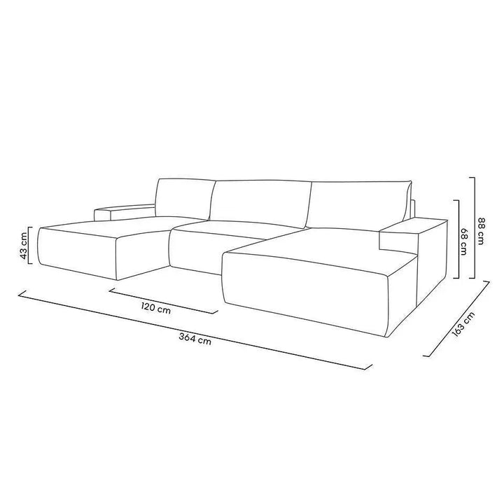Bäddsoffa - PILLOW C1, valbart tyg & färg (grupp 2) - produktbild av Special order items från King Home | Arvande