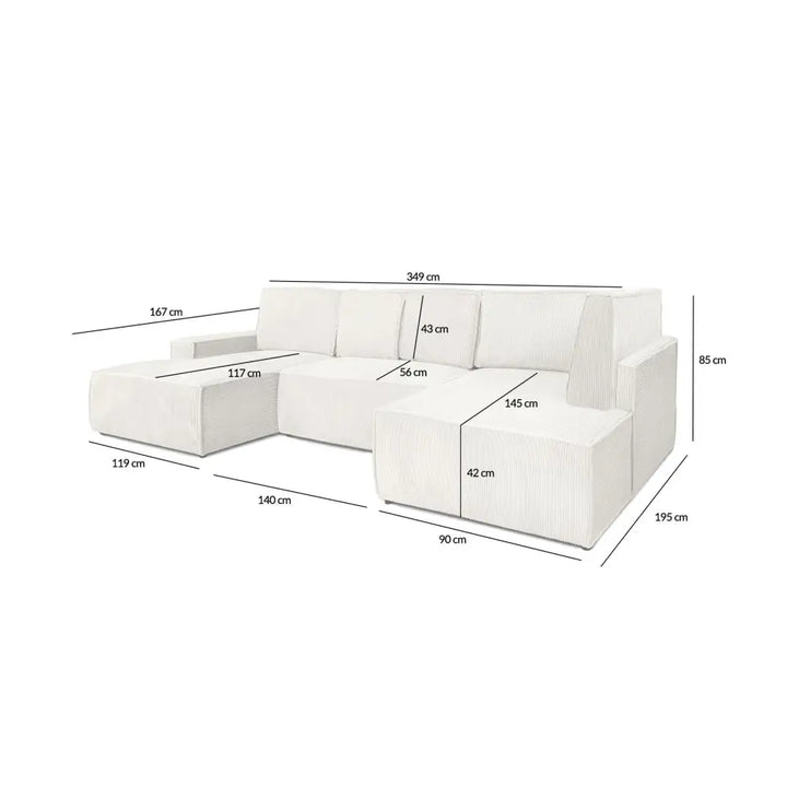 Bäddsoffa - PILLOW C2 140, valbart tyg & färg (grupp 2) - produktbild av Special order items från King Home | Arvande