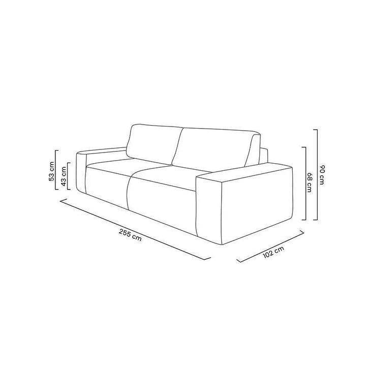 Bäddsoffa - PILLOW, valbart tyg & färg (grupp 2) - produktbild av Special order items från King Home | Arvande