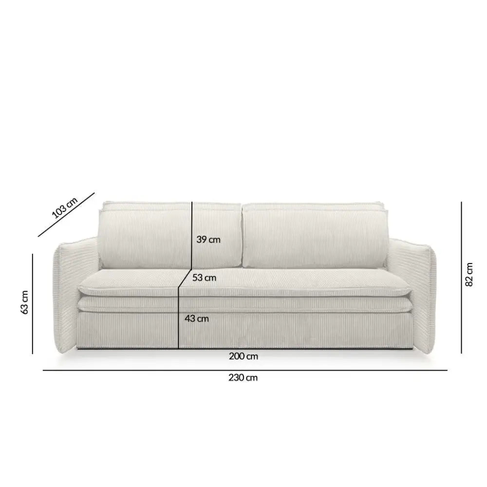 Bäddsoffa - SENSE SLIM, valbart tyg & färg (grupp 2) - produktbild av Special order items från King Home | Arvande
