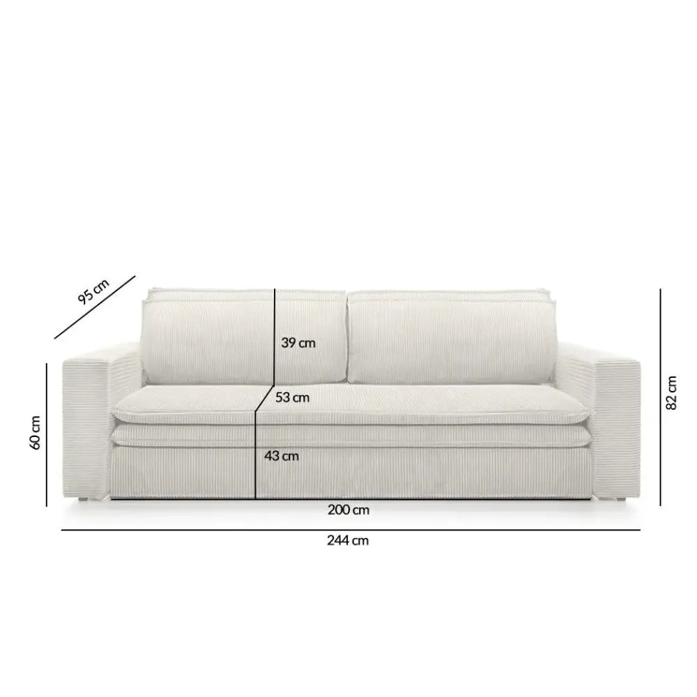 Bäddsoffa - SENSE, valbart tyg & färg (grupp 1) - produktbild av Special order items från King Home | Arvande
