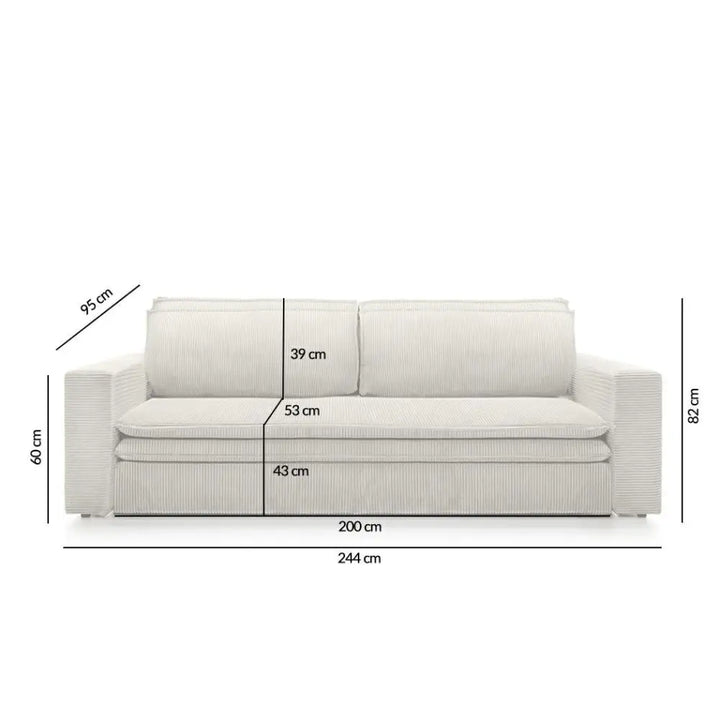 Bäddsoffa - SENSE, valbart tyg & färg (grupp 1) - produktbild av Special order items från King Home | Arvande