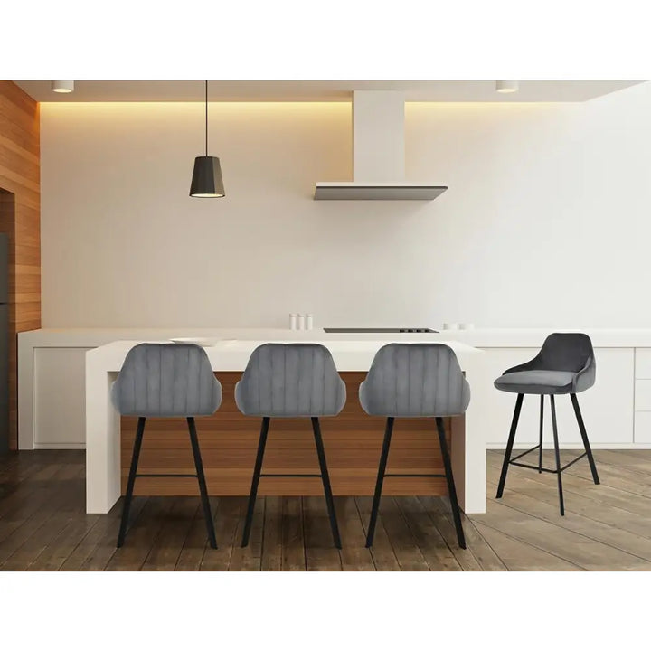 Barstol - CANVA, grå - produktbild av [MGO] Import King Home från King Home | Arvande