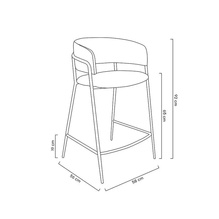 Barstol - DELTA 65, beige – produktbild av [MGO] Import King Home från King Home | Arvande
