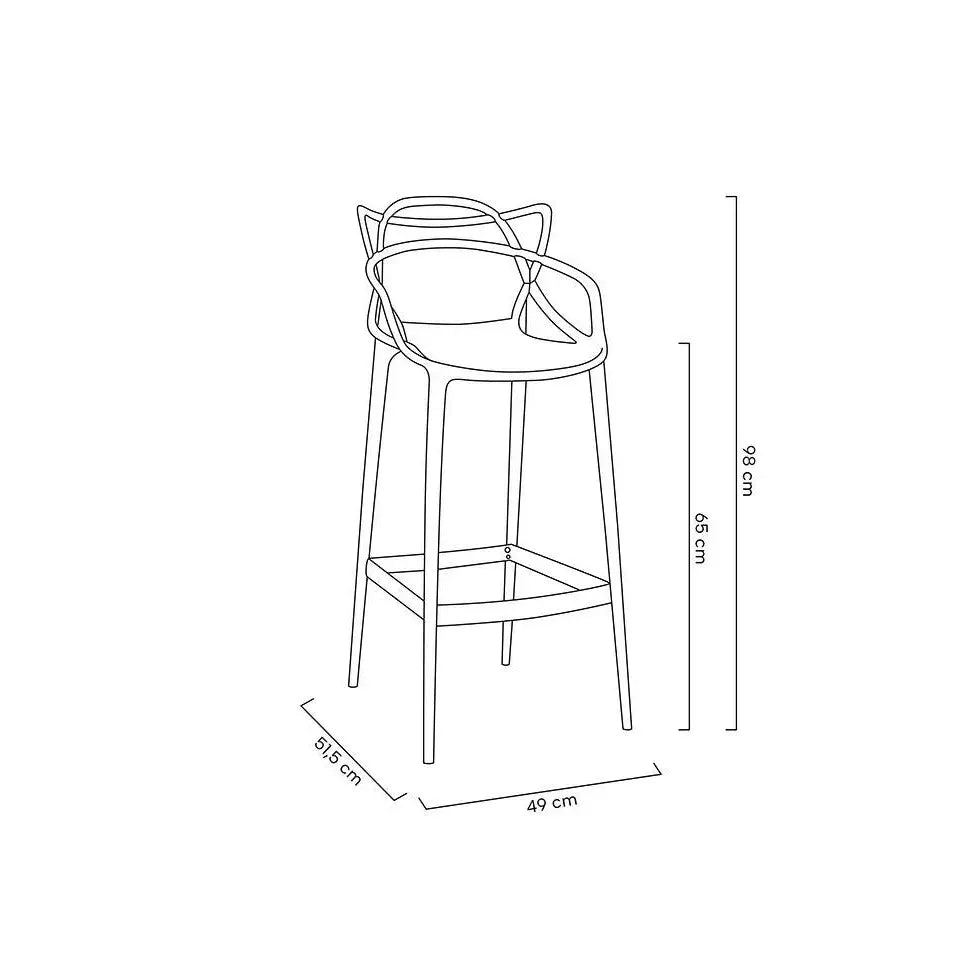 Barstol - HILO PREMIUM 65 cm, svart - produktbild av Nyheter ej översatt från King Home | Arvande