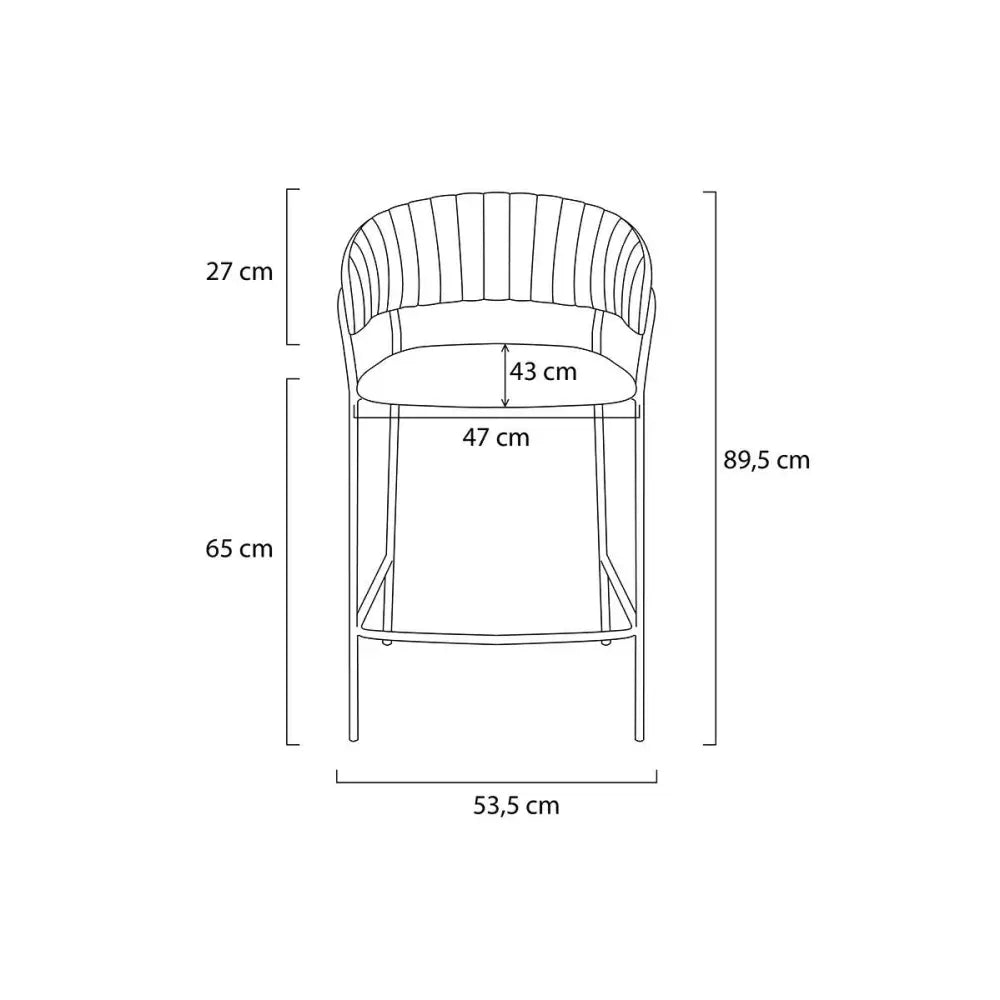 Barstol - MARGO 65, rosa – produktbild av [MGO] Import King Home från King Home | Arvande