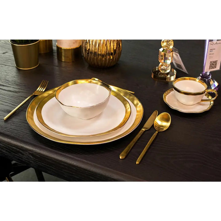 Bestickset KARE DESIGN - GLORIA MATT GOLD, 16 st - produktbild av Inredning från Kare Design | Arvande
