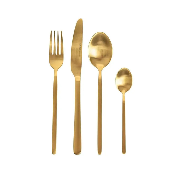 Bestickset KARE DESIGN - GLORIA MATT GOLD, 16 st - produktbild av Inredning från Kare Design | Arvande