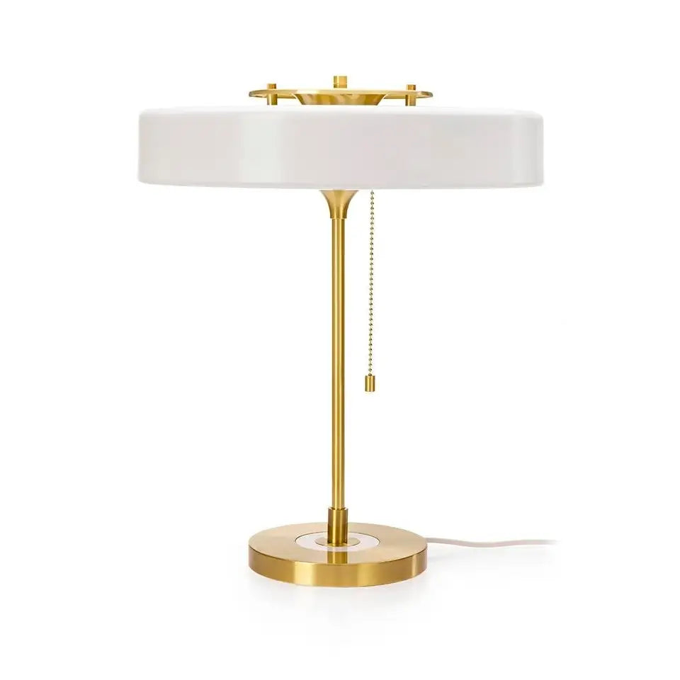 Bordslampa - Arte, Vit/guld - produktbild av Bordslampor från King Home | Arvande