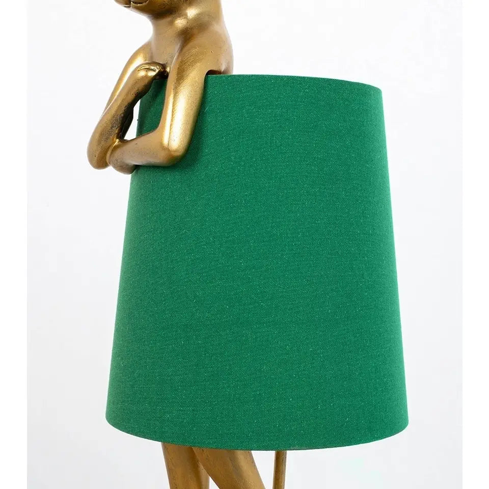 Bordslampa KARE DESIGN - RABBIT, guld/grön, 68 cm - produktbild av Bordslampor från Kare Design | Arvande