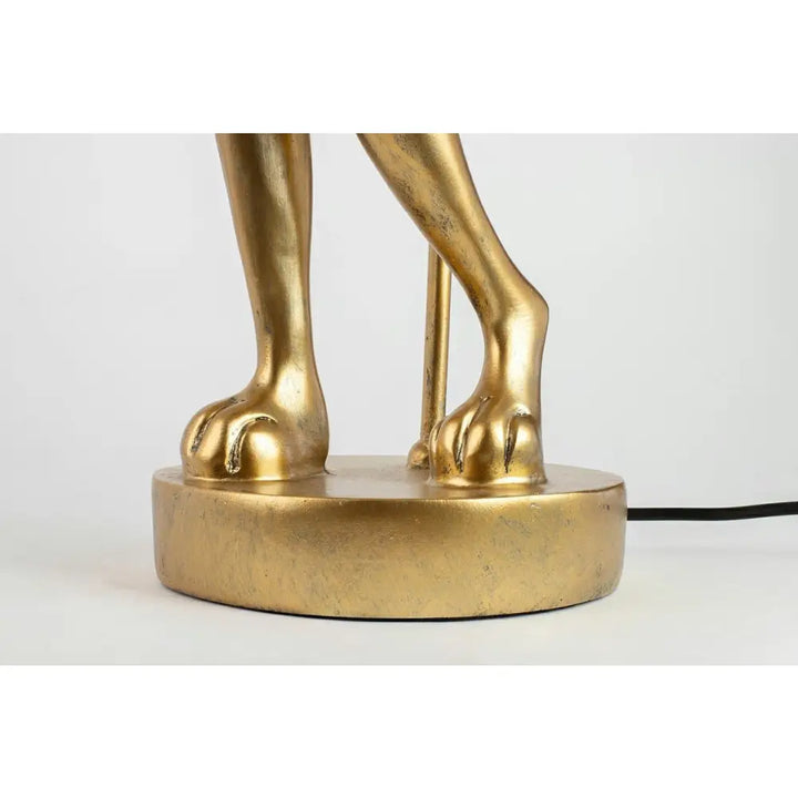 Bordslampa KARE DESIGN - RABBIT, guld/grön, 68 cm - produktbild av Bordslampor från Kare Design | Arvande