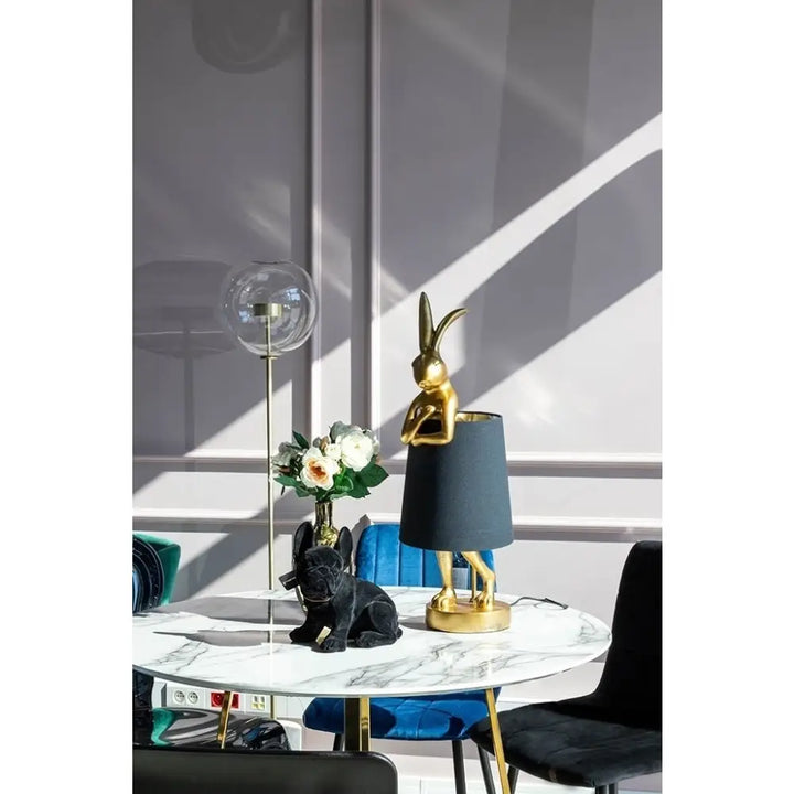 Bordslampa KARE DESIGN - RABBIT, guld/svart, 68 cm – produktbild av Bordslampor från Kare Design | Arvande