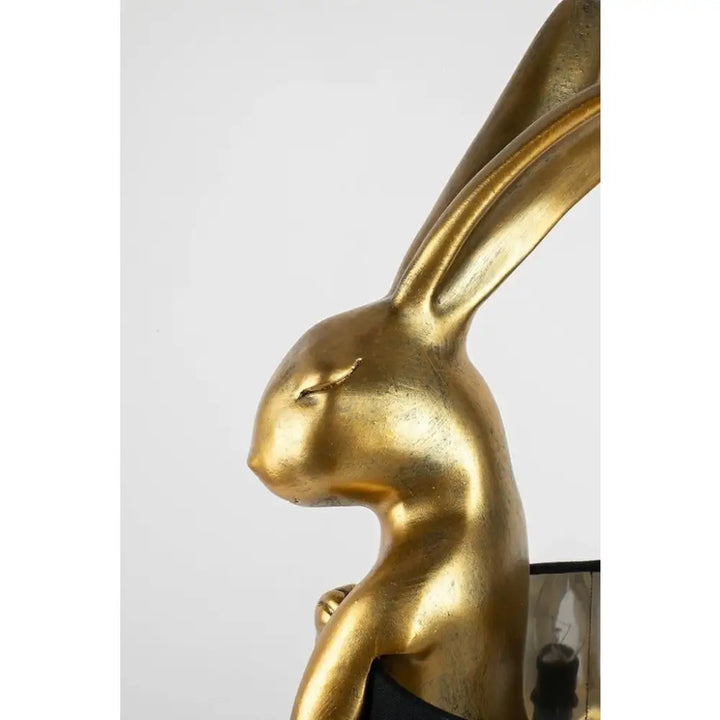 Bordslampa KARE DESIGN - RABBIT, guld/svart, 68 cm – produktbild av Bordslampor från Kare Design | Arvande