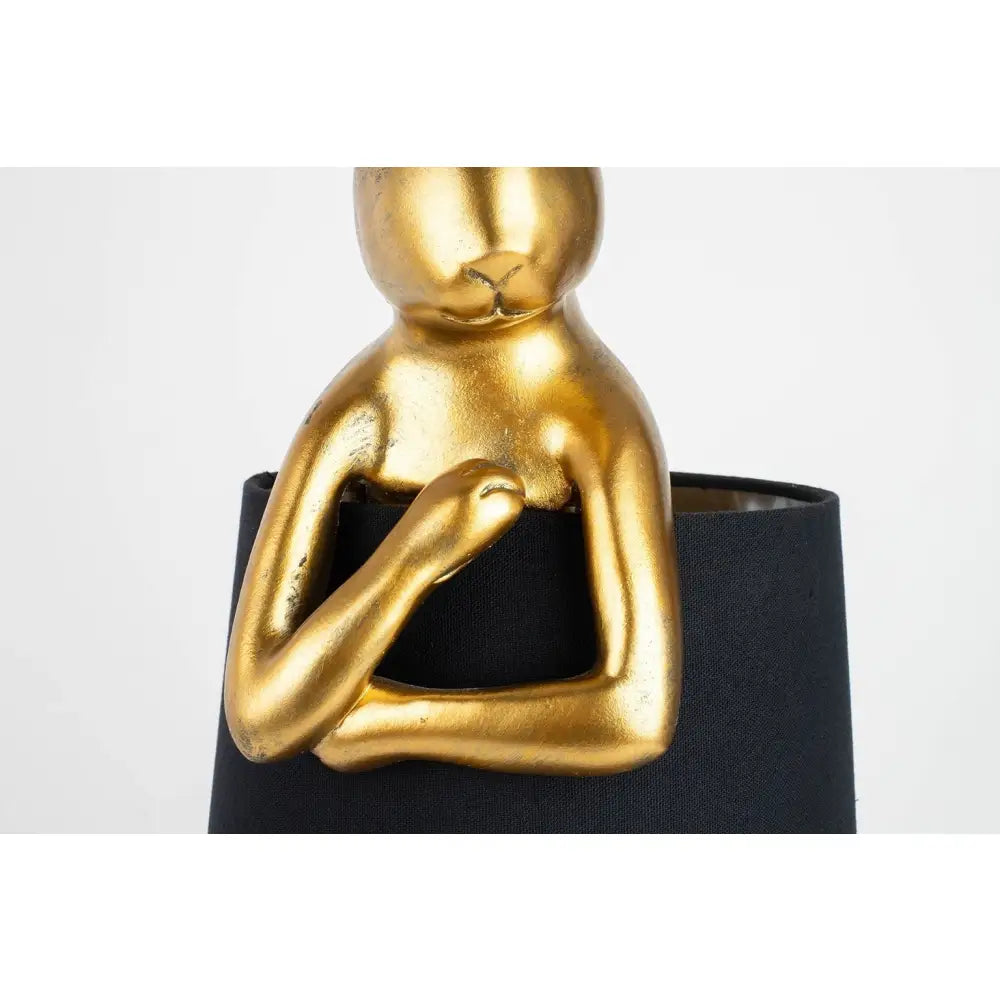 Bordslampa KARE DESIGN - RABBIT, guld/svart, 68 cm – produktbild av Bordslampor från Kare Design | Arvande