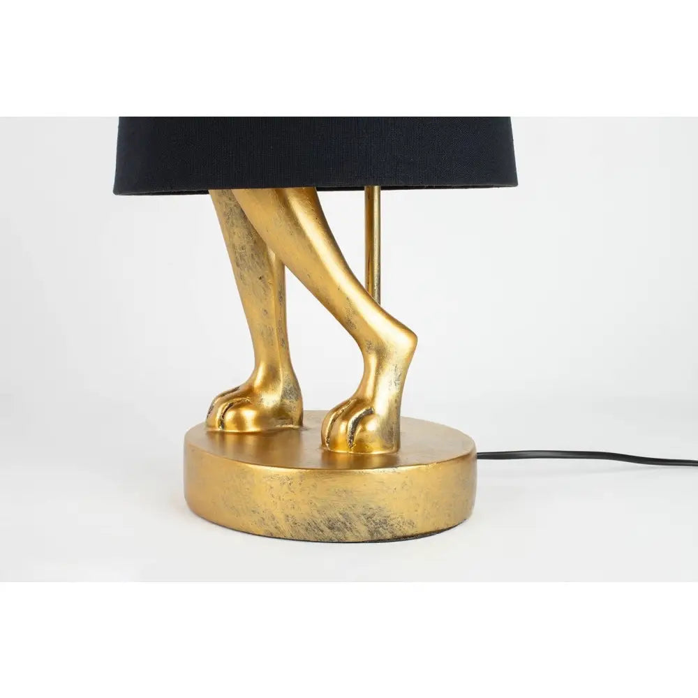 Bordslampa KARE DESIGN - RABBIT, guld/svart, 68 cm – produktbild av Bordslampor från Kare Design | Arvande