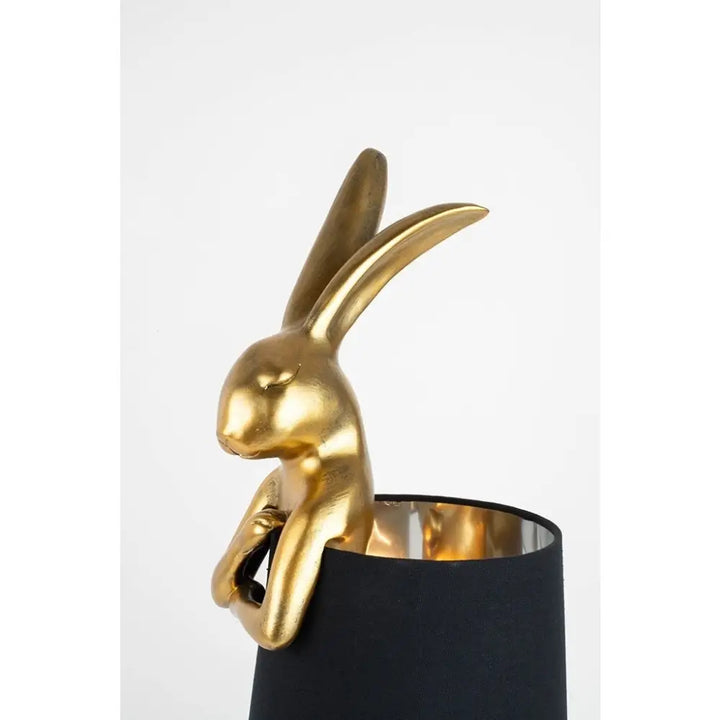 Bordslampa KARE DESIGN - RABBIT, guld/svart, 68 cm – produktbild av Bordslampor från Kare Design | Arvande