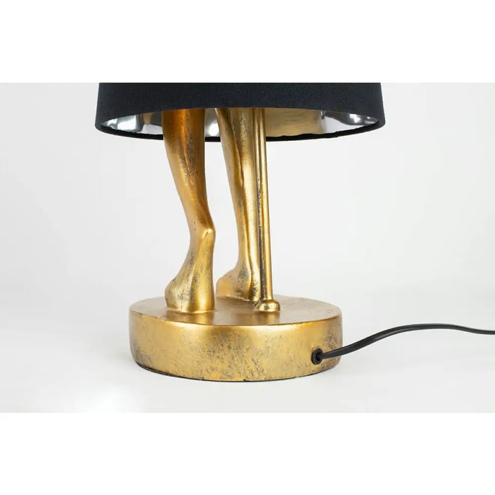 Bordslampa KARE DESIGN - RABBIT, guld/svart, 68 cm – produktbild av Bordslampor från Kare Design | Arvande