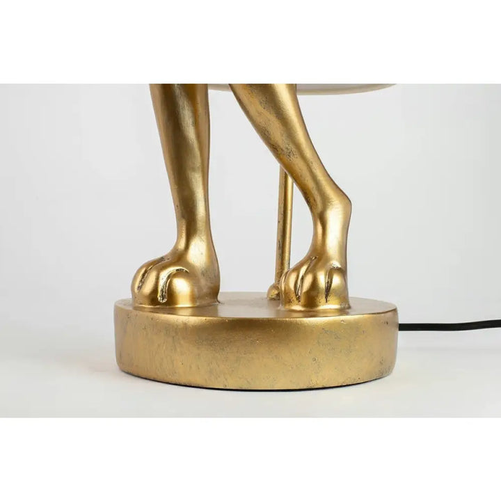 Bordslampa KARE DESIGN - RABBIT, vit/guld, 68 cm – produktbild av Bordslampor från Kare Design | Arvande