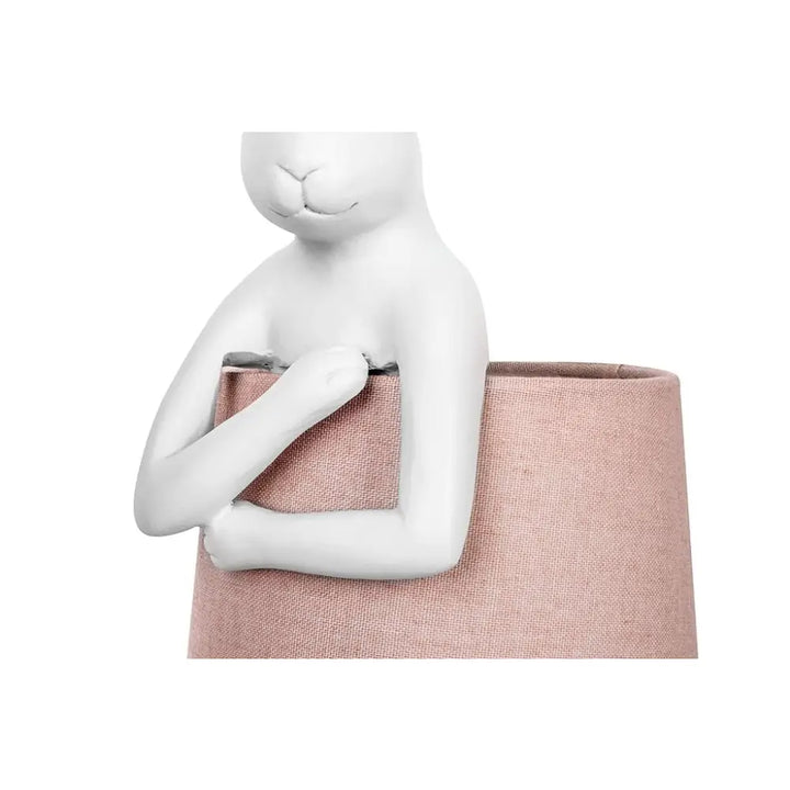 Bordslampa KARE DESIGN - RABBIT, vit/rosa, 50 cm - produktbild av Bordslampor från Kare Design | Arvande