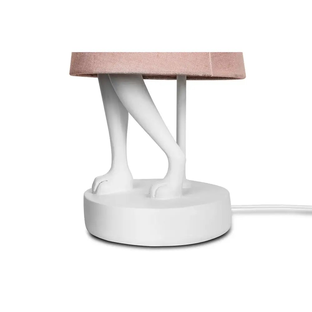 Bordslampa KARE DESIGN - RABBIT, vit/rosa, 50 cm - produktbild av Bordslampor från Kare Design | Arvande