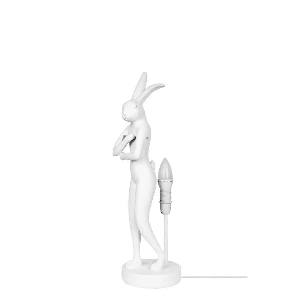 Bordslampa KARE DESIGN - RABBIT, vit/rosa, 50 cm - produktbild av Bordslampor från Kare Design | Arvande