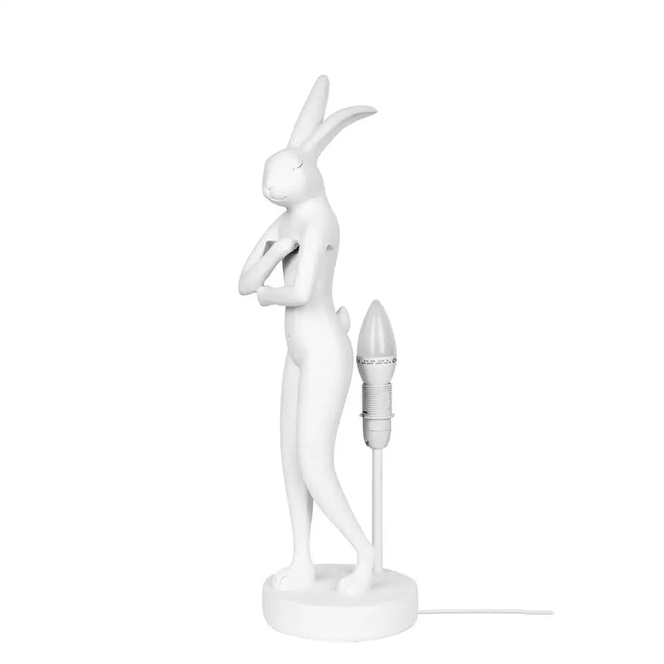 Bordslampa KARE DESIGN - RABBIT, vit/rosa, 68 cm - produktbild av Bordslampor från Kare Design | Arvande