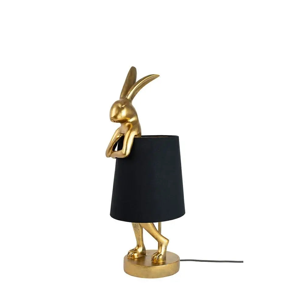 Bordslampa KARE - RABBIT 50 cm, svart/guld - produktbild av Nyheter ej översatt från Kare Design | Arvande