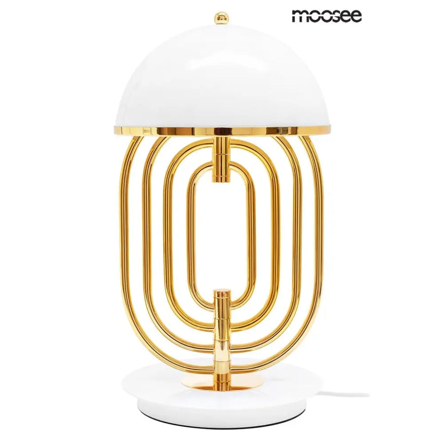 Bordslampa MOOSEE - BOTTEGA, vit/guld - produktbild av Bordslampor från Moosee | Arvande
