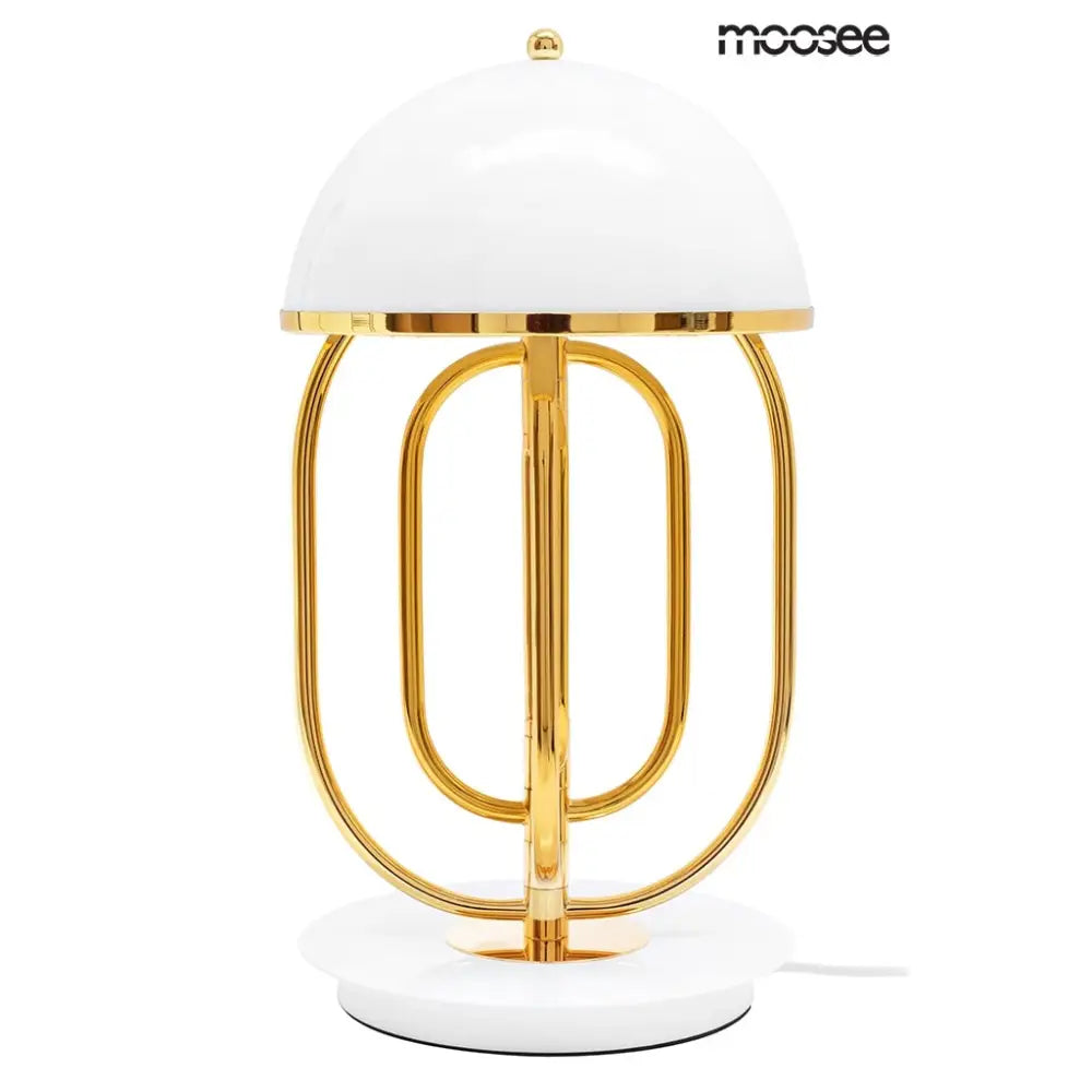 Bordslampa MOOSEE - BOTTEGA, vit/guld - produktbild av Bordslampor från Moosee | Arvande