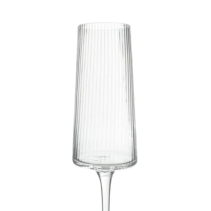 Champagneglas KARE DESIGN - RIFFLE, 215 ml, transparent – produktbild av Inredning från Kare Design | Arvande