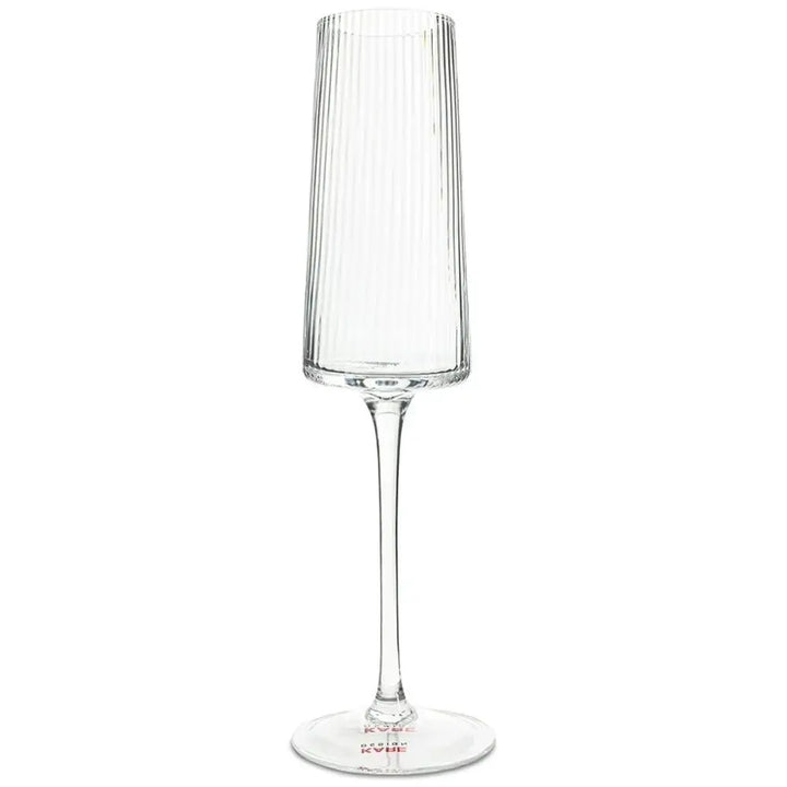 Champagneglas KARE DESIGN - RIFFLE, 215 ml, transparent – produktbild av Inredning från Kare Design | Arvande