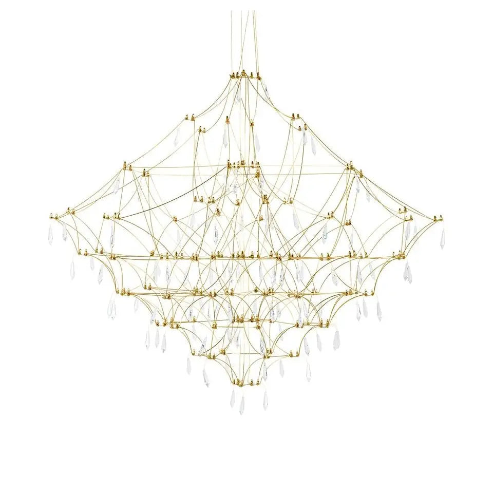 CONSTELATION 100 GOLD pendellampa - LED, borstat stål – produktbild av Nyheter ej översatt från King Home | Arvande
