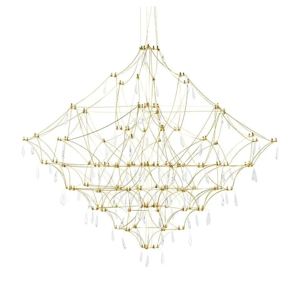 CONSTELATION 120 GOLD pendellampa - LED, borstat stål – produktbild av Nyheter ej översatt från King Home | Arvande