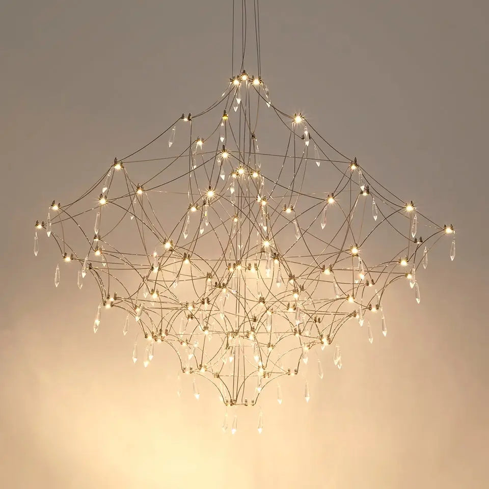 CONSTELATION 77 taklampa - LED, borstat stål - produktbild av Nyheter ej översatt från King Home | Arvande