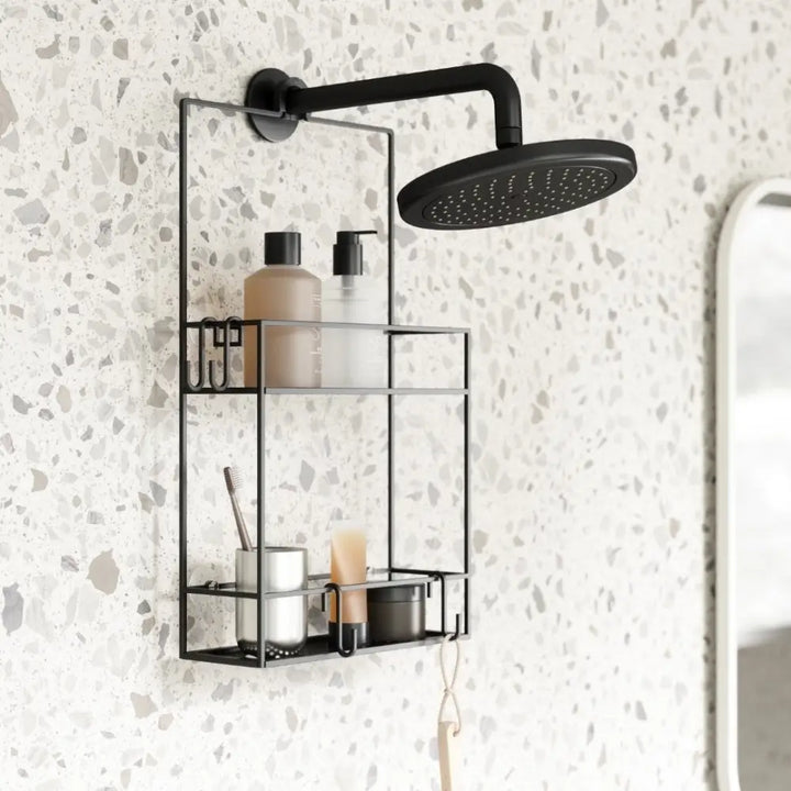 Duschhylla UMBRA - CUBIKO, svart - produktbild av Dekoration från Umbra | Arvande