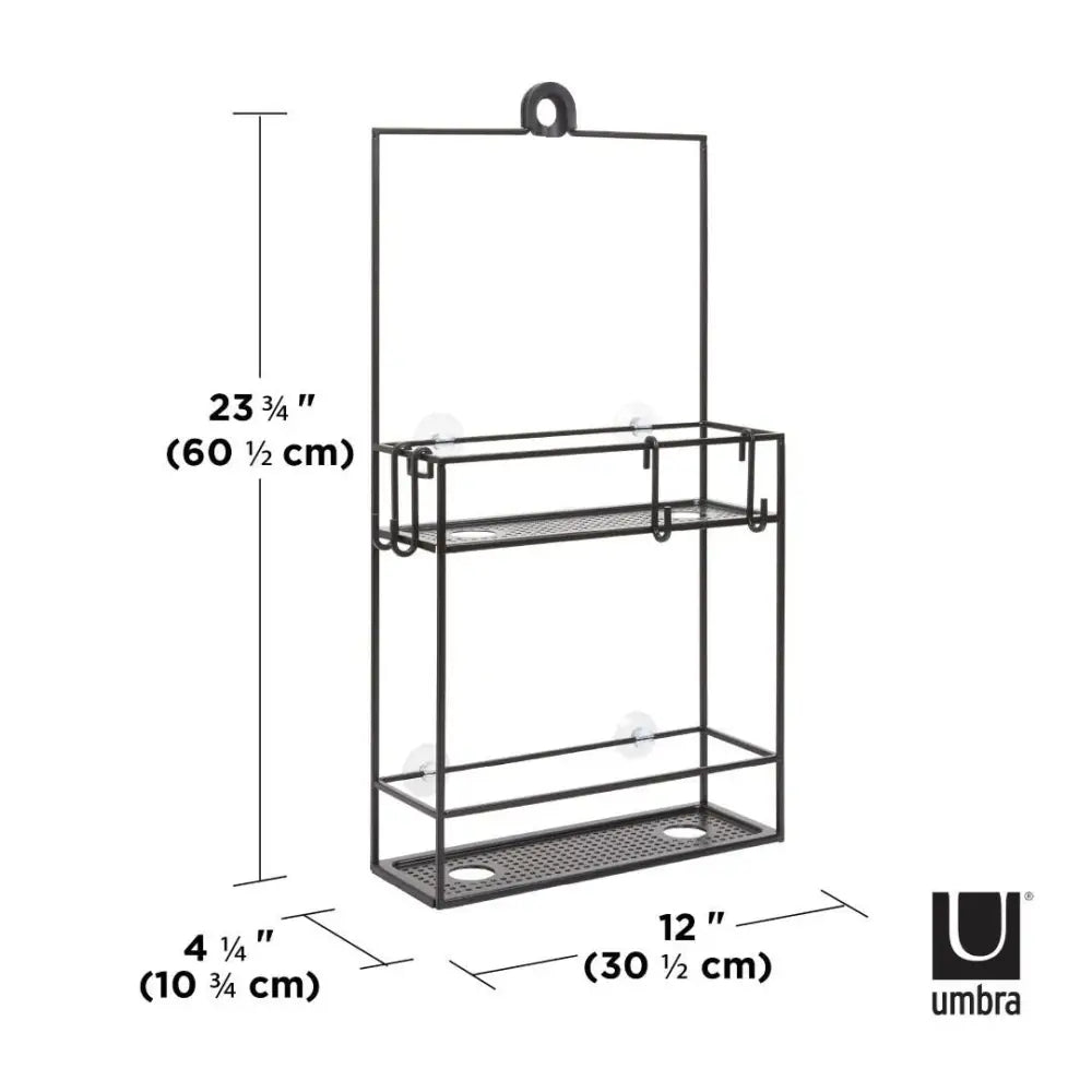 Duschhylla UMBRA - CUBIKO, svart - produktbild av Dekoration från Umbra | Arvande