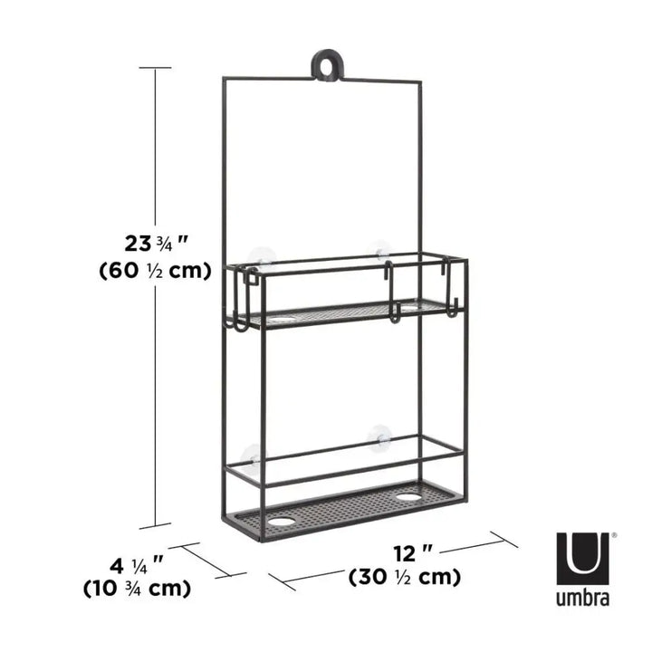 Duschhylla UMBRA - CUBIKO, svart - produktbild av Dekoration från Umbra | Arvande