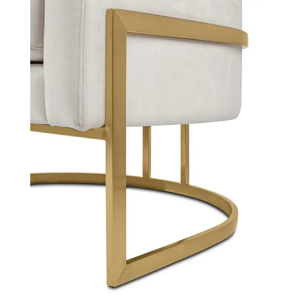 Fåtölj - CASSIA VELVET, beige - produktbild av [MGO] Import King Home från King Home | Arvande